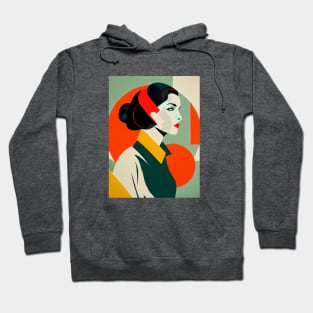 Bauhaus Portret of Young Woman, Art and Design Hoodie